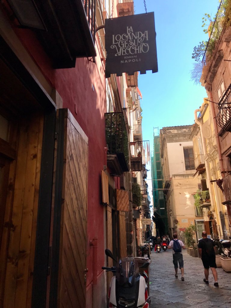 La Locanda Gesù Vecchio is hidden on a tiny street in the heart of Naples, Italy.